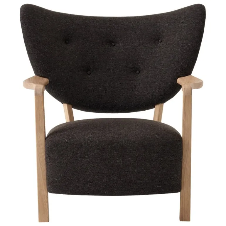 &Tradition Wulff ATD2 lounge chair and ATD3 pouf, Hallingdal 376 - oak