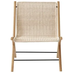 &Tradition X HM10 lounge chair, oak with walnut insert - natural