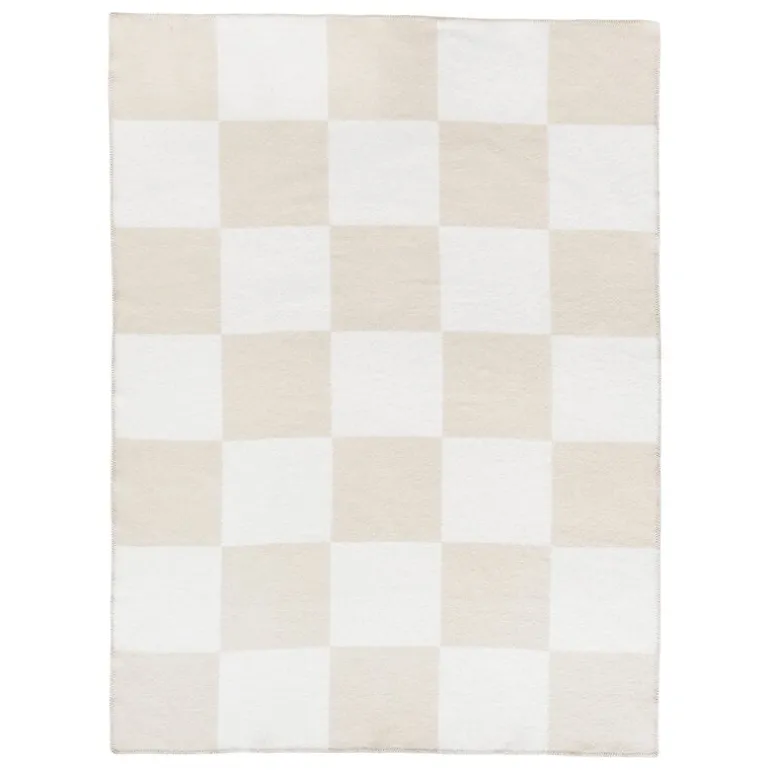 Anno Ala throw, 130 x 180 cm, white - sand