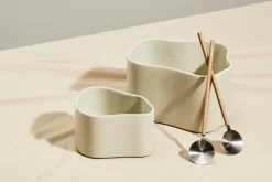 Antrei Hartikainen Taite salad servers, FDS 15 Years, oak - steel