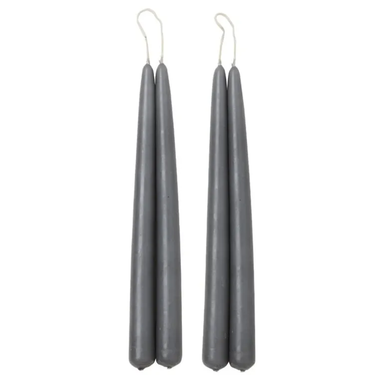 applicata Blossom candle, 4 pcs, city grey