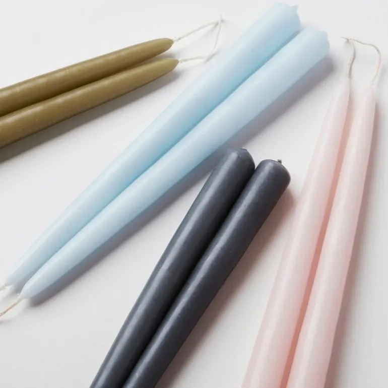 applicata Blossom candle, 4 pcs, city grey