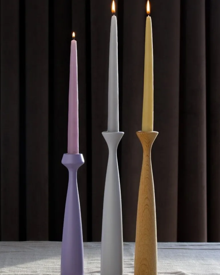 applicata Blossom candle, 4 pcs, yellow