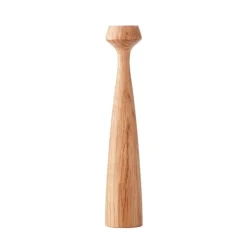 applicata Lily candleholder, oiled oak