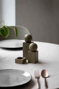 applicata Twist salt - pepper set, olive green