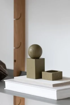 applicata Twist salt - pepper set, olive green