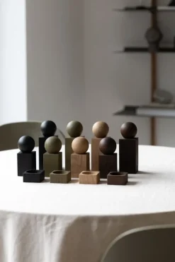 applicata Twist salt - pepper set, smoked oak