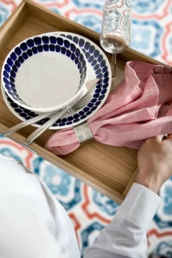 Arabia 24h Tuokio deep plate, 24 cm, cobalt blue