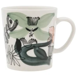 Arabia Kukkamaa mug, 0,3 L, green