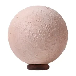 Architectmade Moon sculpture, 12 cm, maple - walnut