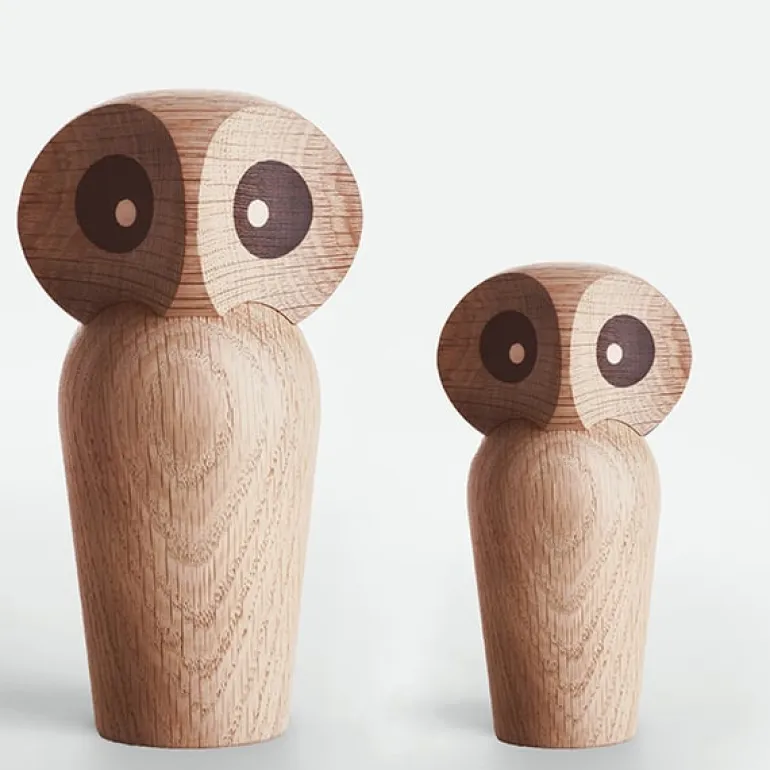 Architectmade Owl, large, natural oak