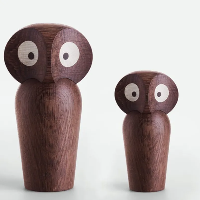 Architectmade Owl, large, smoked oak