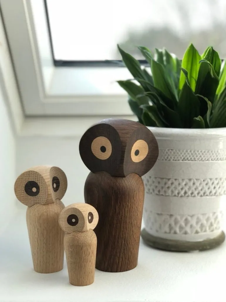 Architectmade Owl, small, natural oak