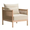 Ariake Braid lounge chair, white stained oak