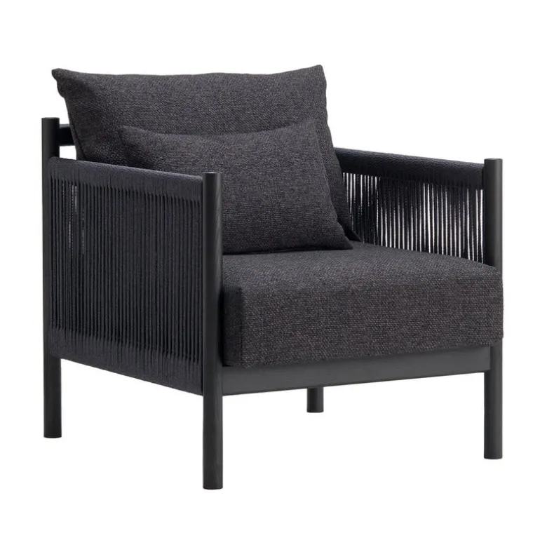Ariake Braid lounge chair, black