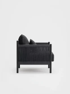 Ariake Braid lounge chair, black