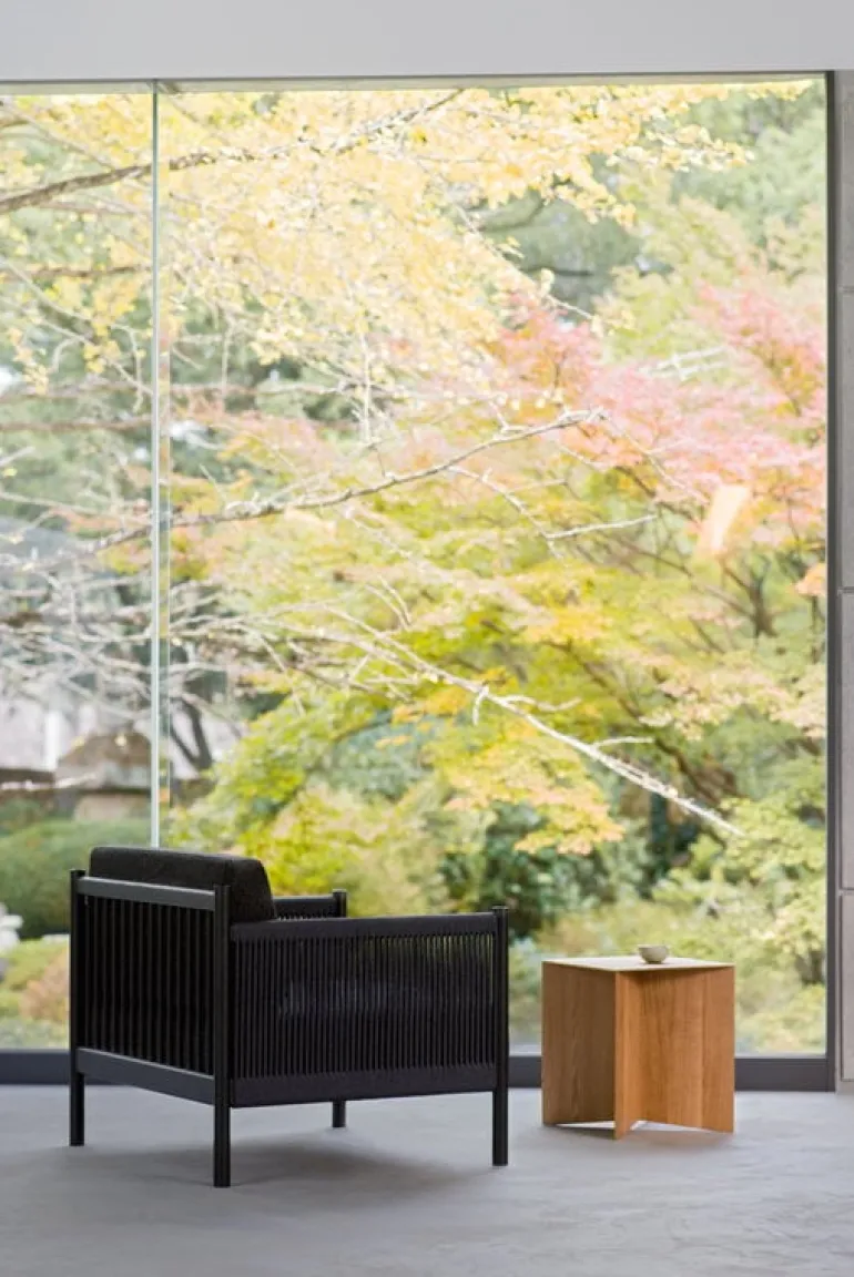 Ariake Braid lounge chair, black