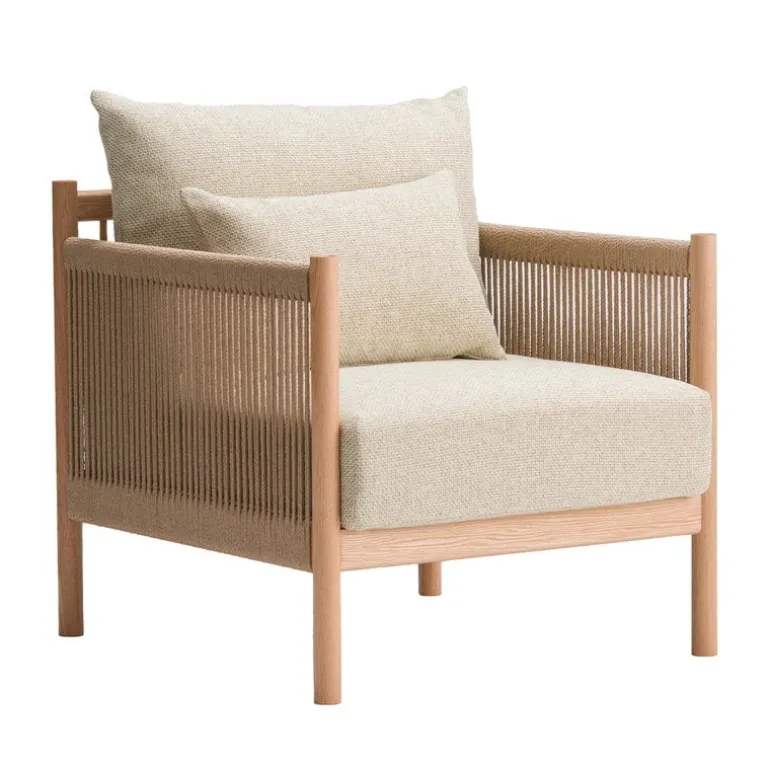 Ariake Braid lounge chair, oak