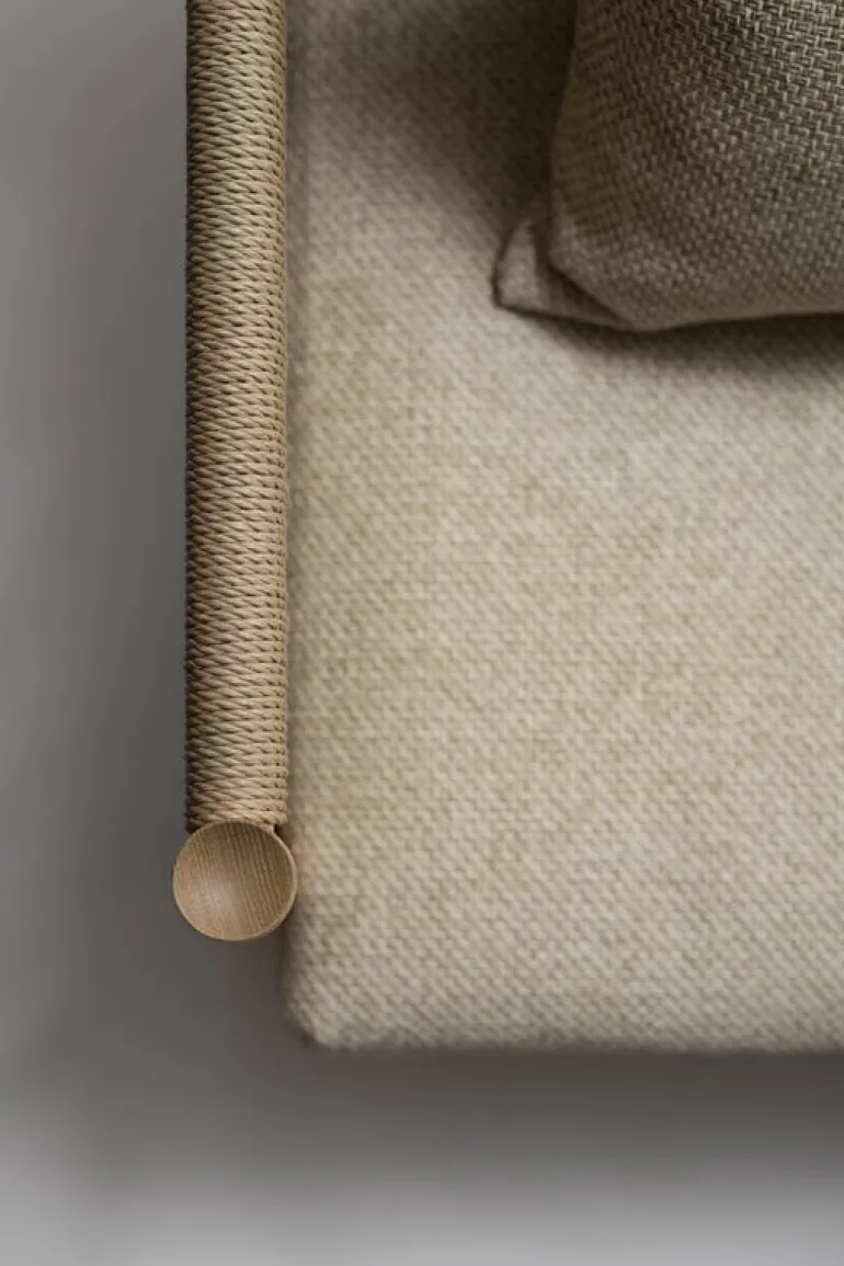 Ariake Braid lounge chair, oak