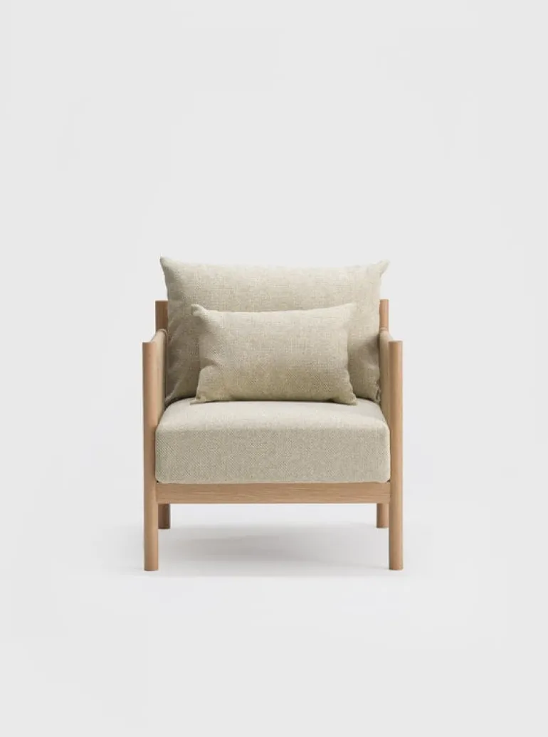 Ariake Braid lounge chair, oak