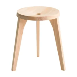 Ariake Dovetail stool, hinoki