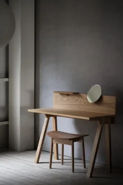 Ariake Sagyo magnet mirror, oak