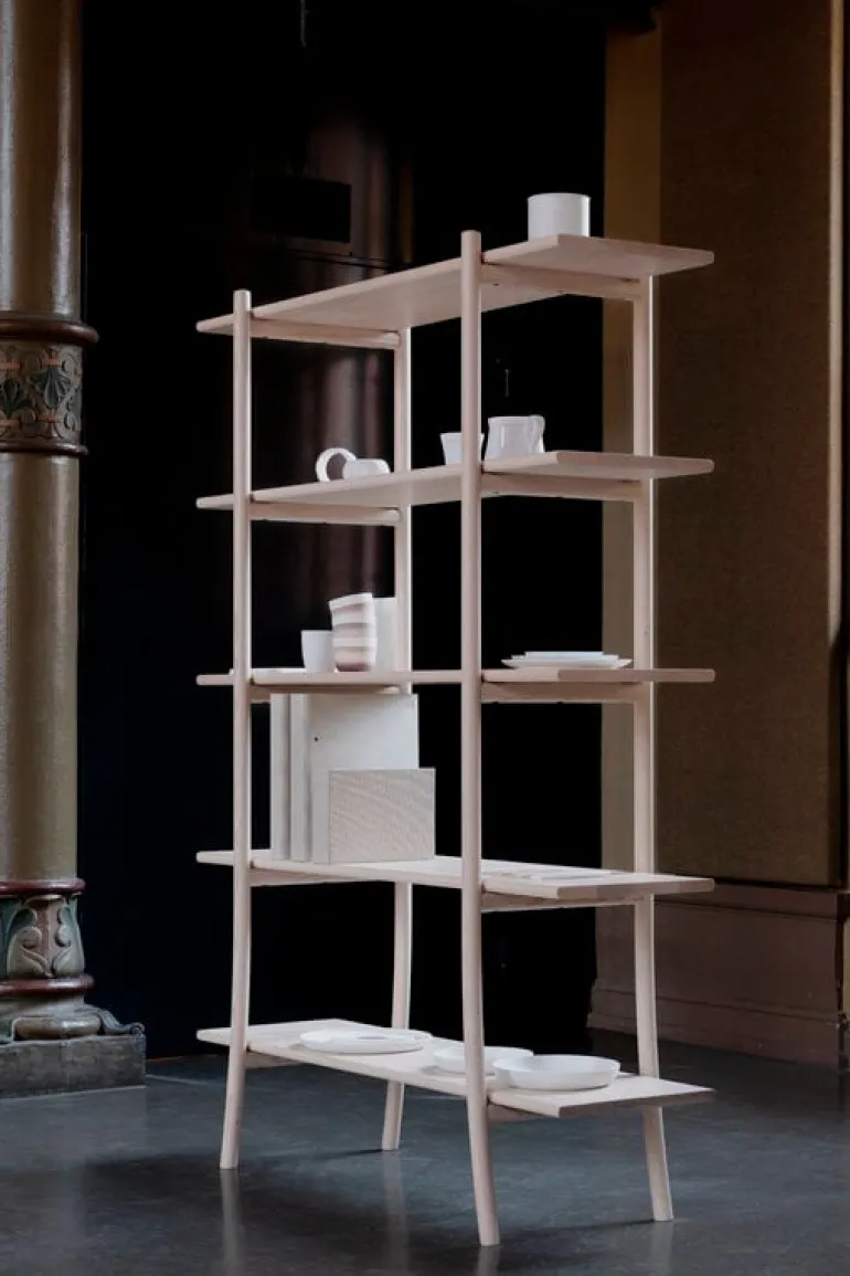 Ariake Skyladder shelf, high, oak