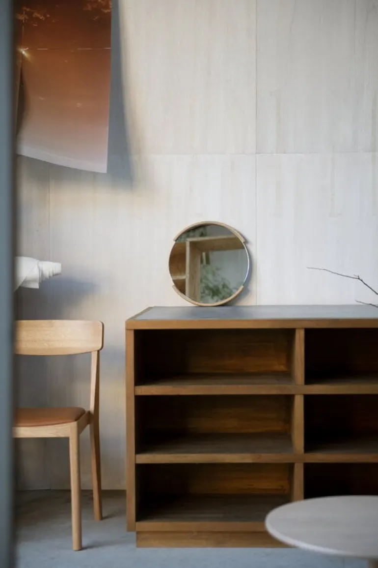 Ariake Split mirror, small, black