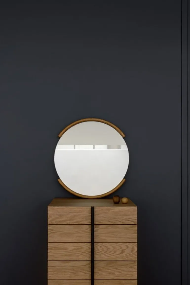 Ariake Split mirror, small, black