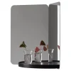 Artek 124 degrees mirror, medium, black shelf