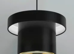 Artek A201 pendant, black - brass