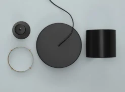 Artek A201 pendant, black - brass