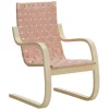 Artek Aalto armchair 406, birch - natural/red webbing