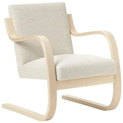 Artek Aalto armchair 402, birch - cream/pearl Nubia 02
