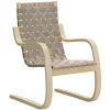 Artek Aalto armchair 406, birch - natural/black webbing