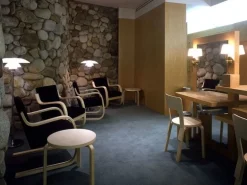 Artek Aalto armchair 402, birch - black Hallingdal 190