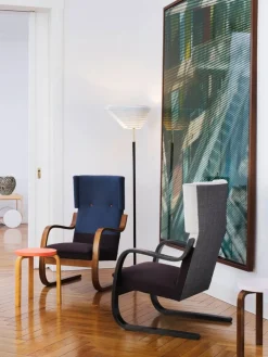 Artek Aalto armchair 401, black Hallingdal 190