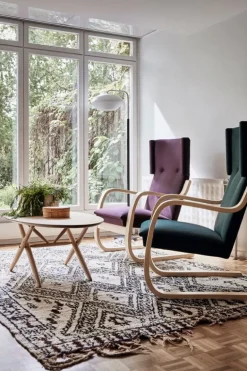 Artek Aalto armchair 401, black Hallingdal 190