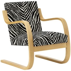 Artek Aalto armchair 402, honey stained - Zebra