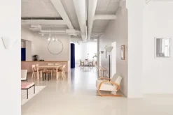 Artek Aalto armchair 400 "Tank", birch - white Hallingdal 100