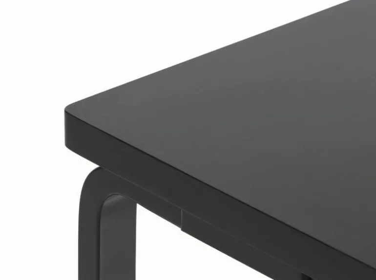 Artek Aalto bench 153A, solid seat, black