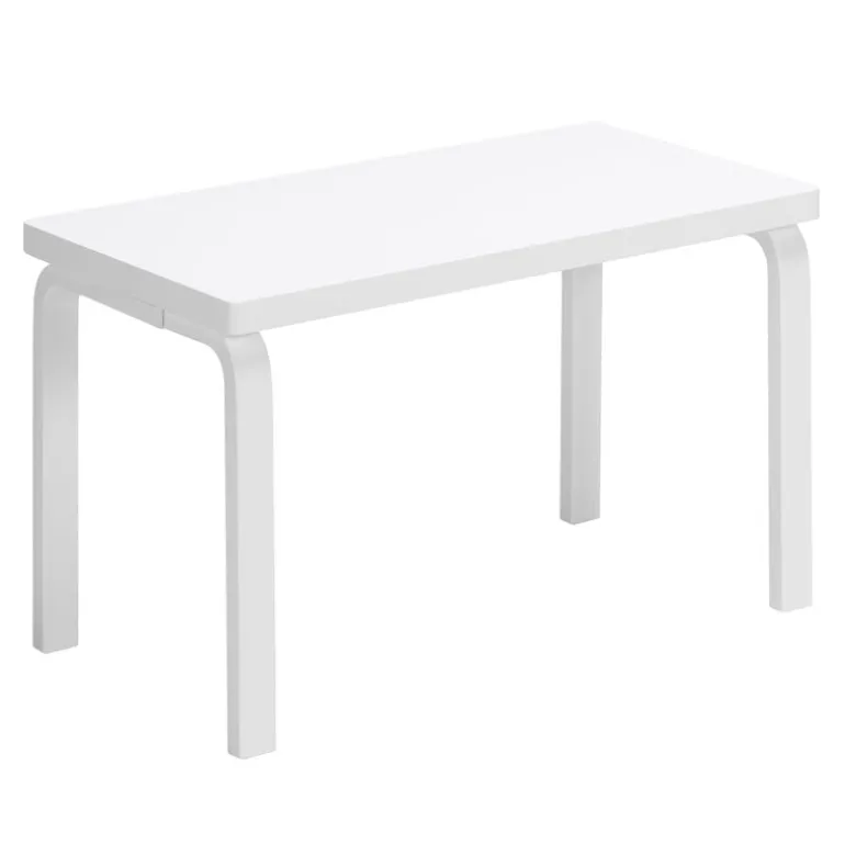 Artek Aalto bench 153B, solid seat, white
