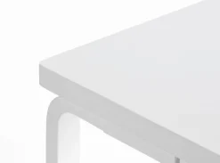 Artek Aalto bench 153B, solid seat, white