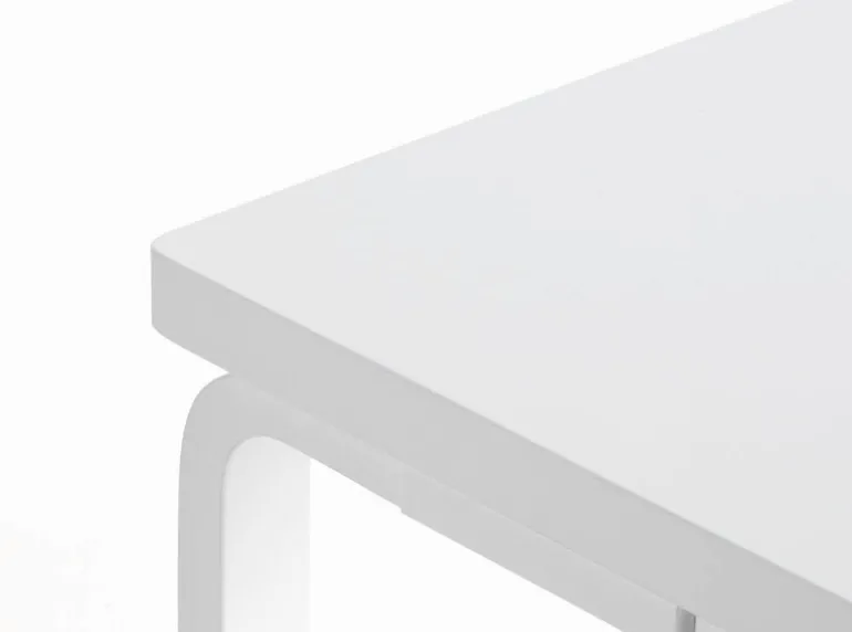 Artek Aalto bench 153B, solid seat, white
