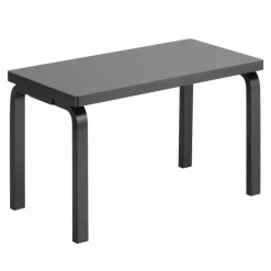 Artek Aalto bench 153B, solid seat, black