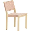 Artek Aalto chair 611, birch - natural/red webbing
