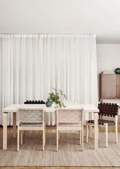 Artek Aalto chair 611, birch - black webbing