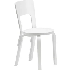 Artek Aalto chair 66, lacquered white