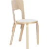 Artek Aalto chair 66, white laminate