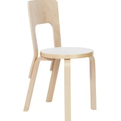 Artek Aalto chair 66, white laminate